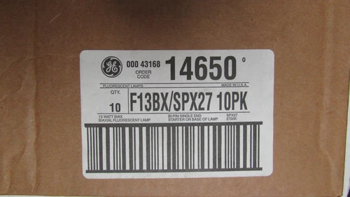 Biaxial Fluorescent Lamp F13BX/SPX27 13W