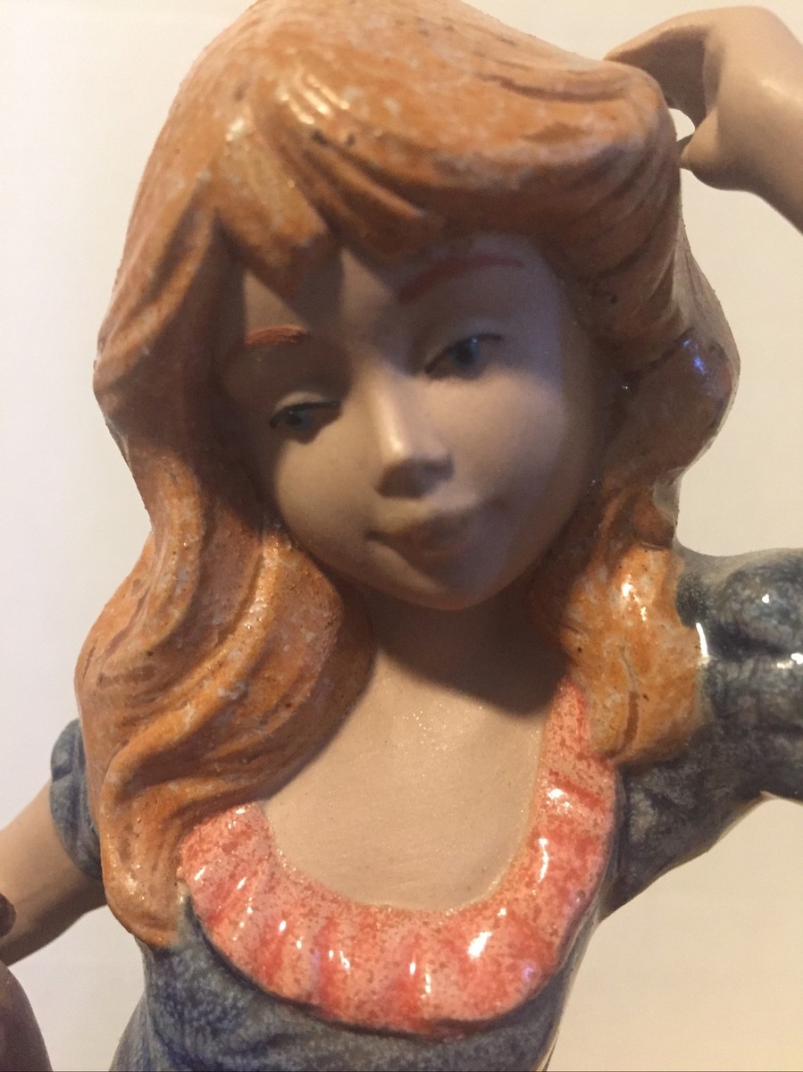 Nadal Figurine Vintage Porcelain “Girl Carrying Pot” Spain | eBay