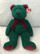 TY BEANIE BUDDY BEAR - 2001 CHRISTMAS HOLIDAY TEDDY PLUSH