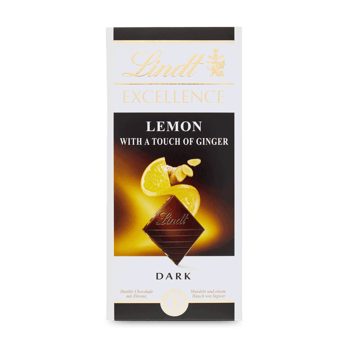 LINDT EXCELLENCE - LEMON GINGER - DARK CHOCOLATE - 100G - SUPREME