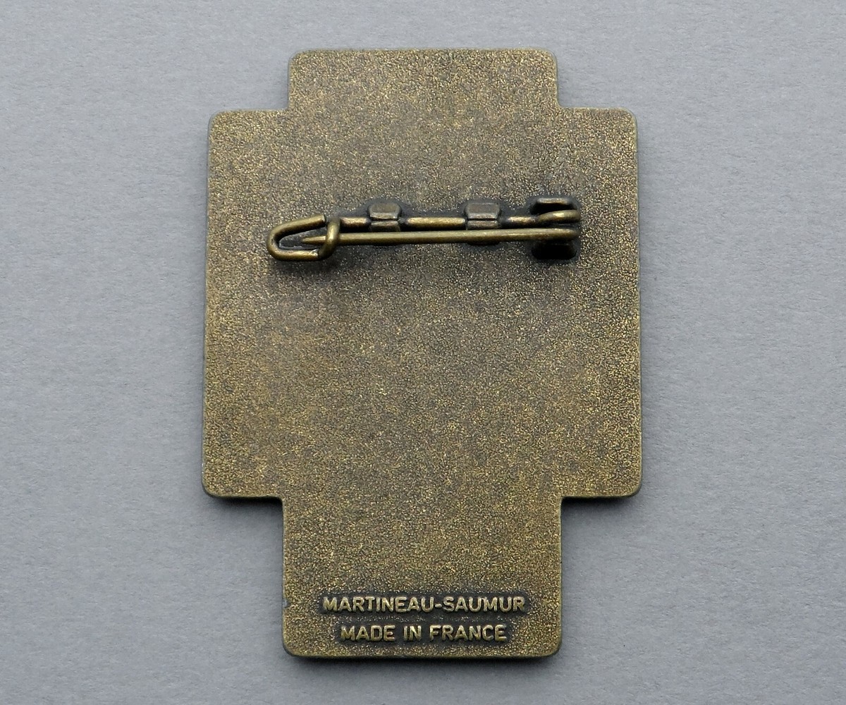 Insigne Broche Ancien Pèlerinage Militaire De Lourdes DRAGO - Pièce De Collection Militaire Et Religieuse D'occasion