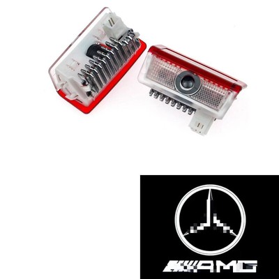2pcs LED Car Door Light Welcome Lamp for Mercedes-Benz A, B, C, E Class