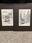Set Of 2 Original Don Davey Prints Of San Fransisco  6.25” X  4.5” — photo 1