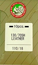 Organ 10 Nähmaschinennadeln Leder Stärke 110 LR 130/705 H Flachkolben Nadeln