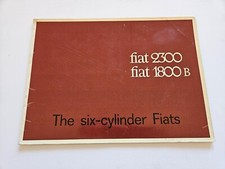 FIAT 2300 1800B SALES BROCHURE 1960'S