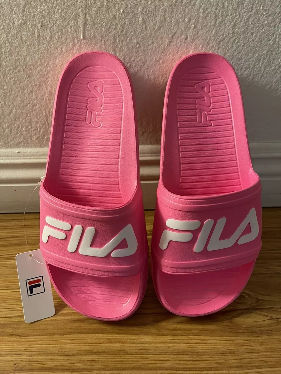 Fila slides hotsell pink
