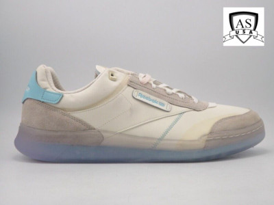 Reebok Club C Legacy Men's 5, 7.5 Chalk White, Ceramic Pink, Glow Blue GZ5274