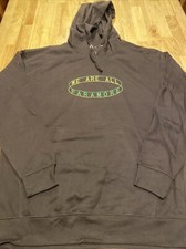 We Are All Paramore Hoodie Hooded Sweatshirt Size L Brown Concert Tour RARE