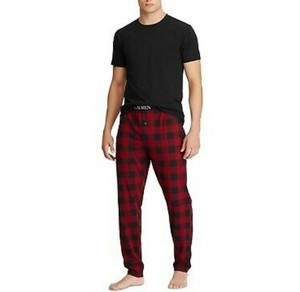 polo pj pants red and black