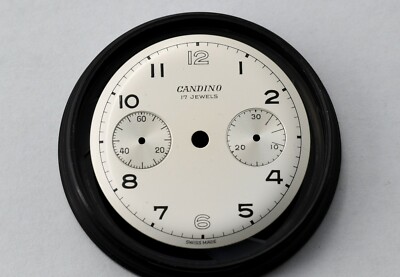Extremely Rare Candino RCAF 6W-28 Chronograph Dial NOS