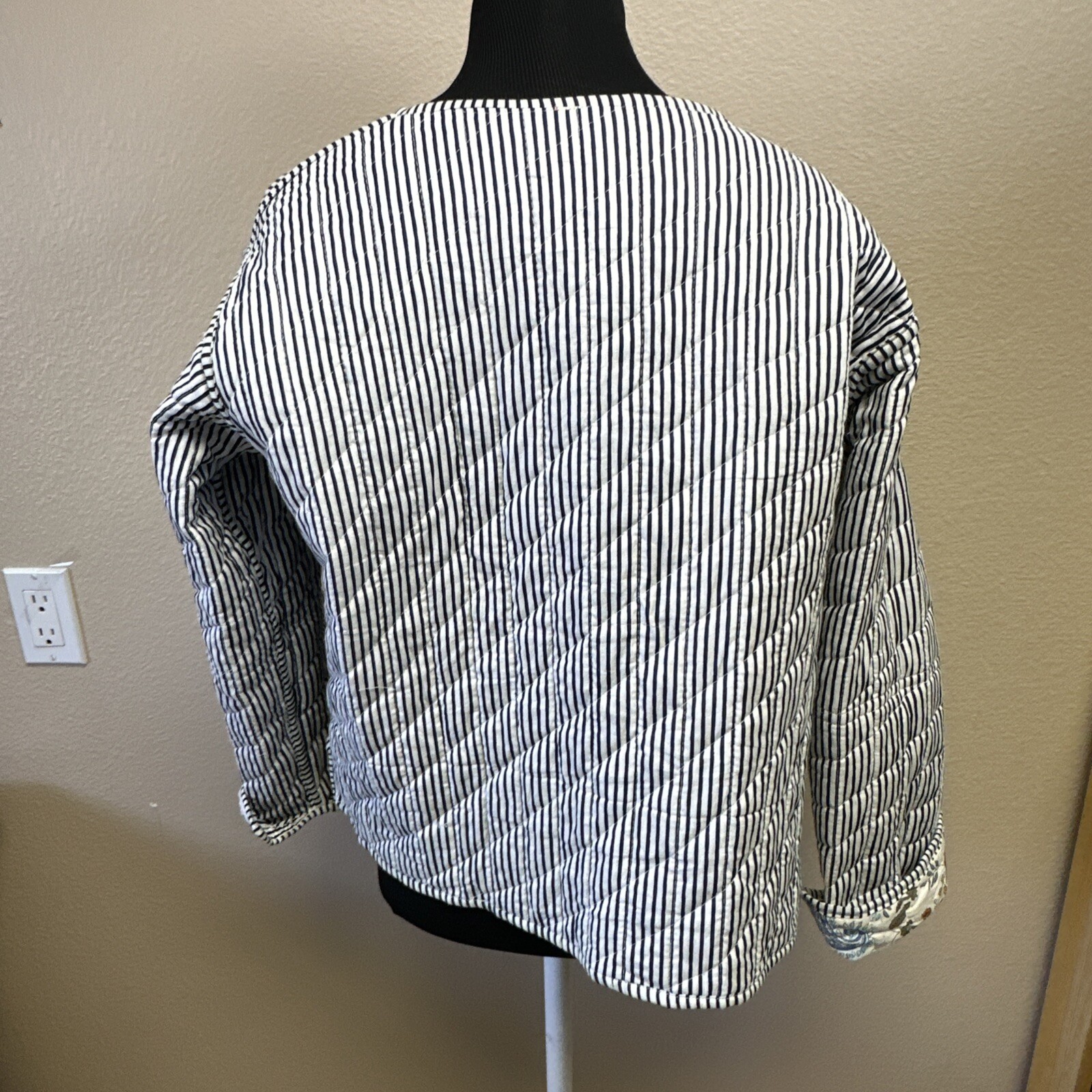 Patchwork Jacket Cotton Reversible Quilted  Nantu… - image 16