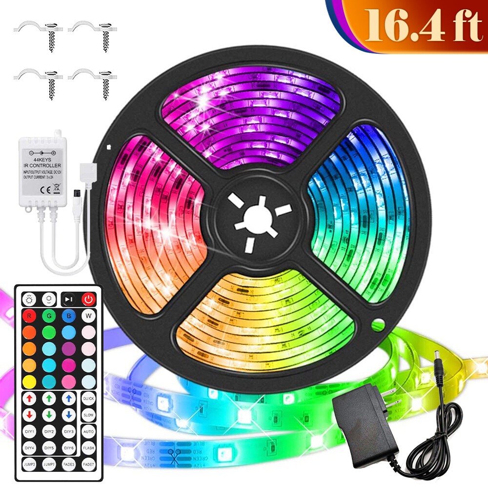 Led Strip Lights Outdoor RGB 5M LED Light Strip - 300 LEDs, Waterproof ...