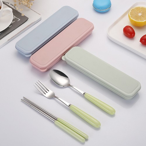 Stainless Steel Cutlery Travel Utensils with Case Kawaii Chopsticks - 第 9/12 張圖片