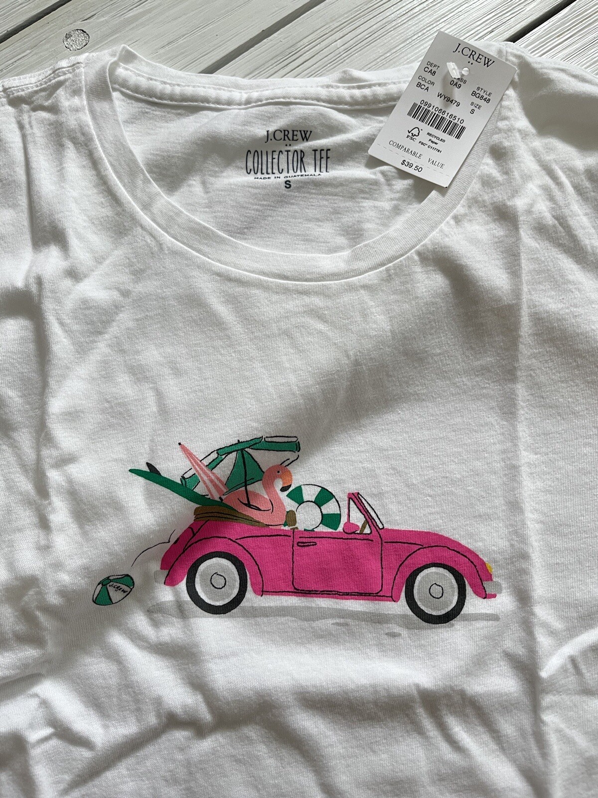 J. Crew Factory Women's "Beach Car" Collector’s T Shirt eBay