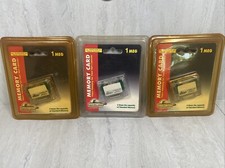   Vintage Nintendo 64 Memory Card Lot of 3 New Sealed  