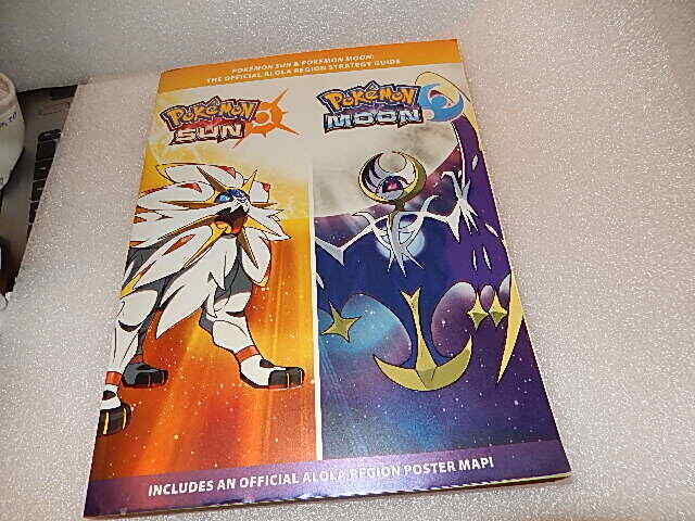 NEW SEALED POKEMON SUN MOON ALOLA REGION OFFICIAL GAME STRATEGY GUIDE  POSTER >>