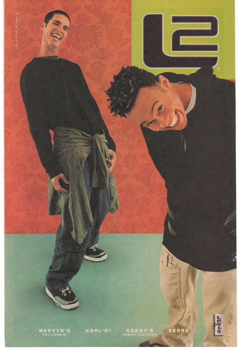 1999 Comic Book PRINT AD ART L2 LEVIS JEANS Kohl s Goody s