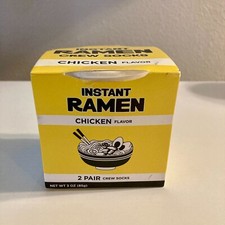 Instant RAMEN Crew Socks Womens 2 Pair Size 5-10