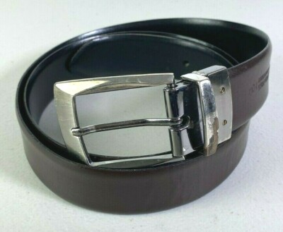 Mod. Brev. Belt Mens Reversible Belt Black Brown Sz 38  display picture 3