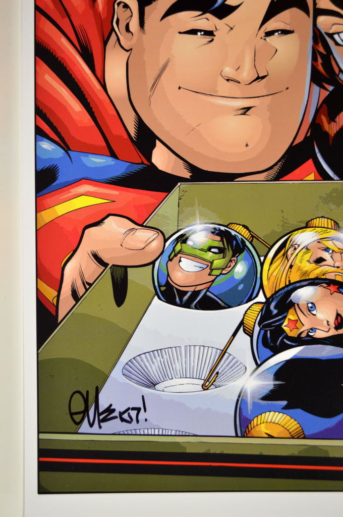 SUPERMAN 165 COVER PRINT Justice League Lois Lane Christmas SIGNED