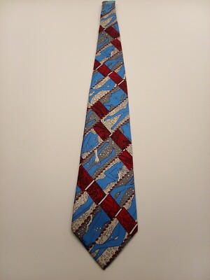 Vintage 60s Liebert ''Handsy'' Neck Tie 53 1/2'' 4 1/2''