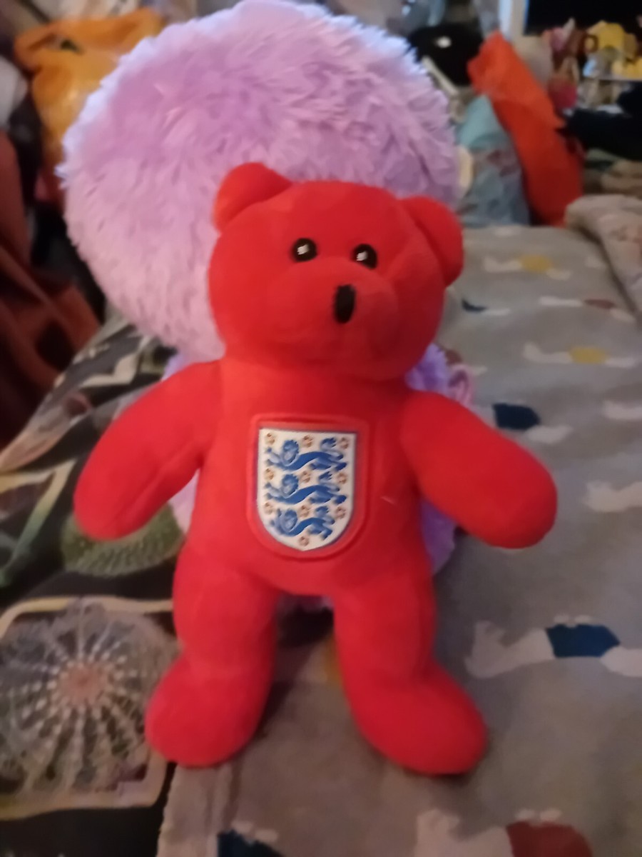England Football Team Red Teddy Bear, Small Plush Soft Toy