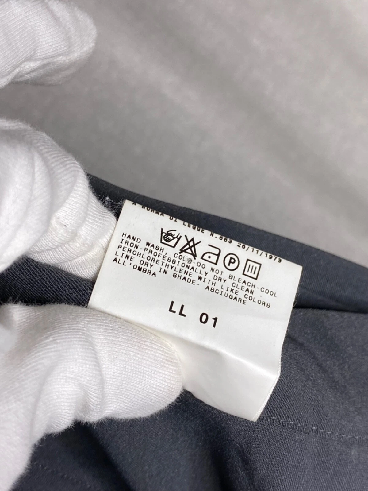 Versace Jeans Couture pantalone donna nylon vintage grigio taglia 30 44