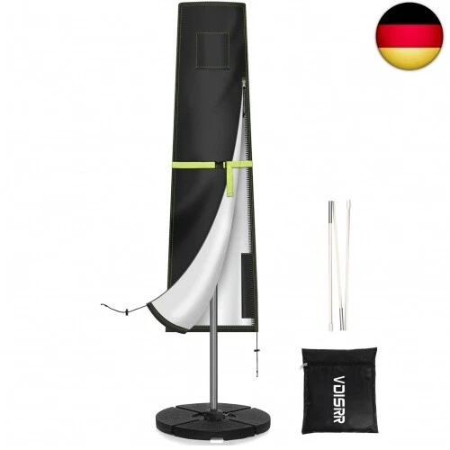 VDISRR Sonnenschirm Schutzhülle, Sonnenschirm Abdeckung mit Stab und - Bild 1 von 8