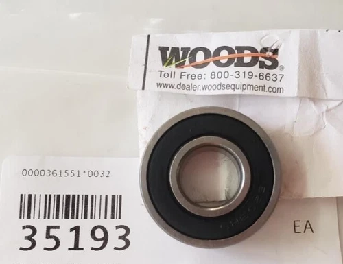 GENUINE WOODS 35193 IDLER SEALED BEARING RM360 RM372 RM550 RM660 FM2060 + MOWERS