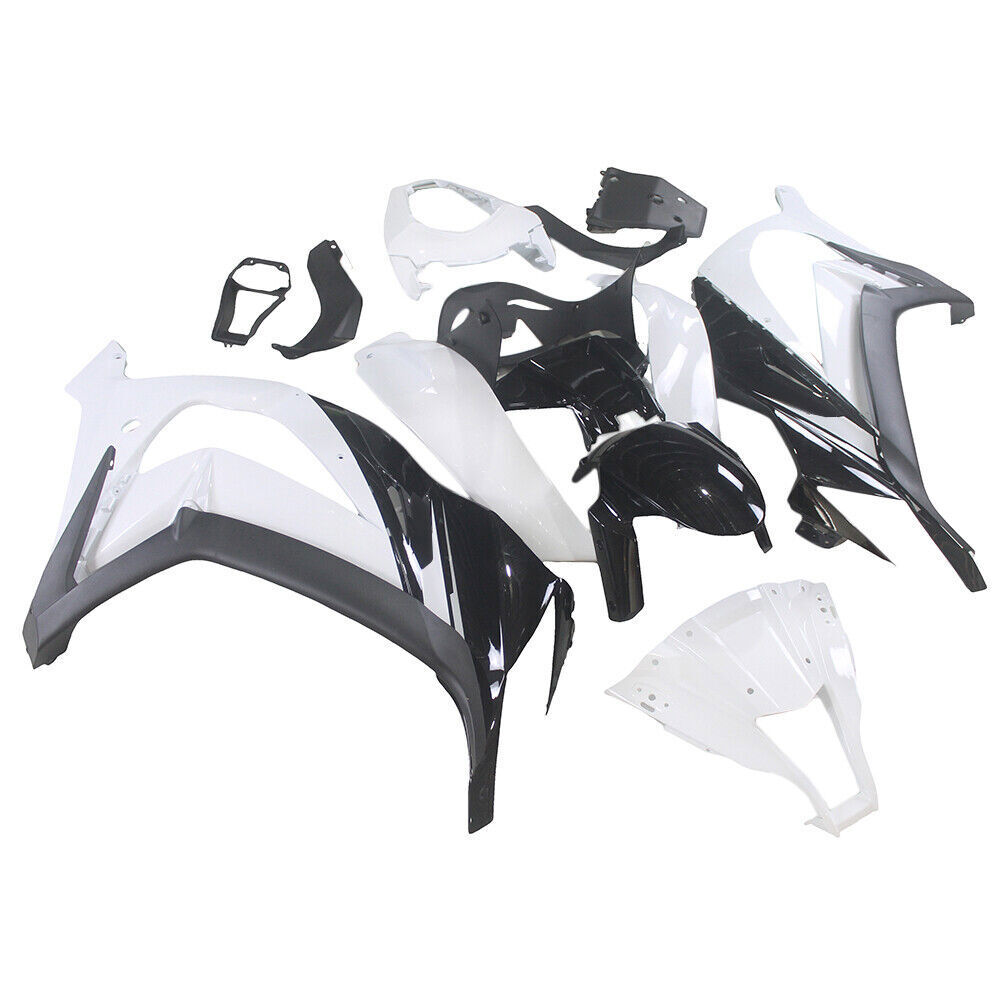 はい　 White Black Fairings for for 2011 12 13 14 2015 Kawasaki Ninja
