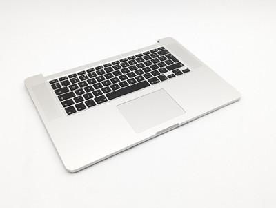 MacBook Pro 15'' A1398 Late 2013/2015 Handauflage UK Tastatur Silber Grade A/B