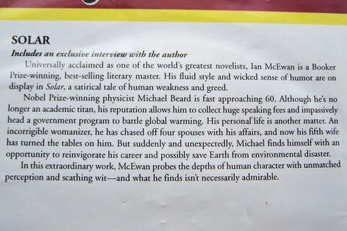 Ian McEwan: Solar 2010 MP3 Audiobook CD Earth Disaster Global Warming Climate - Picture 3 of 5