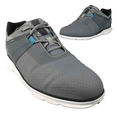 FootJoy Pro SL Shoes Men’s 10.5 W Gray Spikeless Golf Shoes 53855 IntelliShield