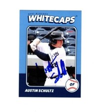 Austin Schultz signed autograph 2022 West Michigan Whitecaps card Lincoln NE g
