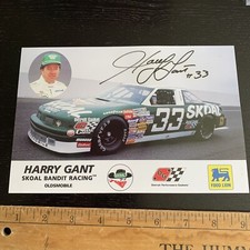 Harry Gant SKOAL BANDIT Racing 1989 signed 6x9 NASCAR Oldsmobile Cutlass