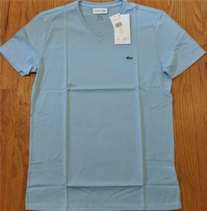 t shirt lacoste bleu clair