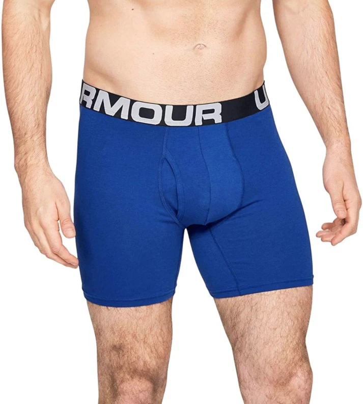 Under Armour K2603 充电棉 3-Pk 6 英寸平角内裤男式 L 码 — 第 3/4 张图片