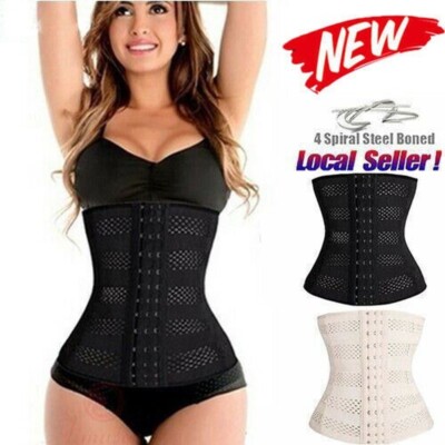 US Long Torso Waist Trainer Corset Cincher Body Shaper Belt For Women's Workout