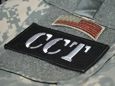 AFSOC COMBAT CONTROL CCT JTAC TACP DEATH on CALL vêlkrö 2-PC: US Flag Tab + CCT