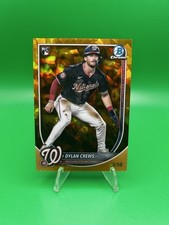 2025 Bowman Chrome Sapphire Dylan Crews RC Gold Refractor /50 Nationals