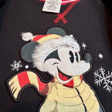 Mickey Mouse Holiday Sweatshirt Disney Parks KIDS Size 5/6 Christmas Preowned