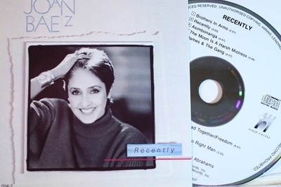 JOAN BAEZ ''RECENTLY'' (CD) Folk/Singer-Songwriter VG Cond Ships Free