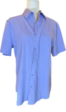 PJ Paul Jones Men's Small Button-Down Short Sleeve Purple Shirt Texture NWT