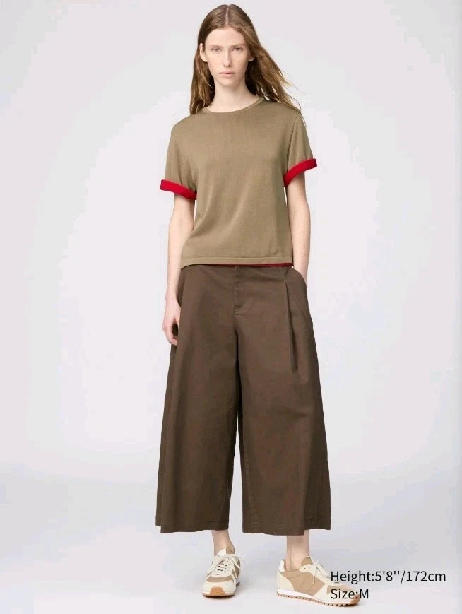 UNIQLO Cotton Culottes Brown M
