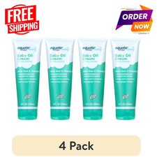  4 pack  Equate Baby Oil Cream with Aloe Vera and Vitamin E, Unisex, 8 fl oz
