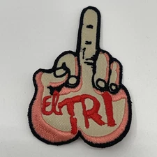 EL TRI Rock Mexicano Middle Finger Patch: Sew On, Quality Embroidery, 3” X 2”