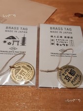 2 Brass Tags Kyoto Limited Traveler's Factory Traveler's Note