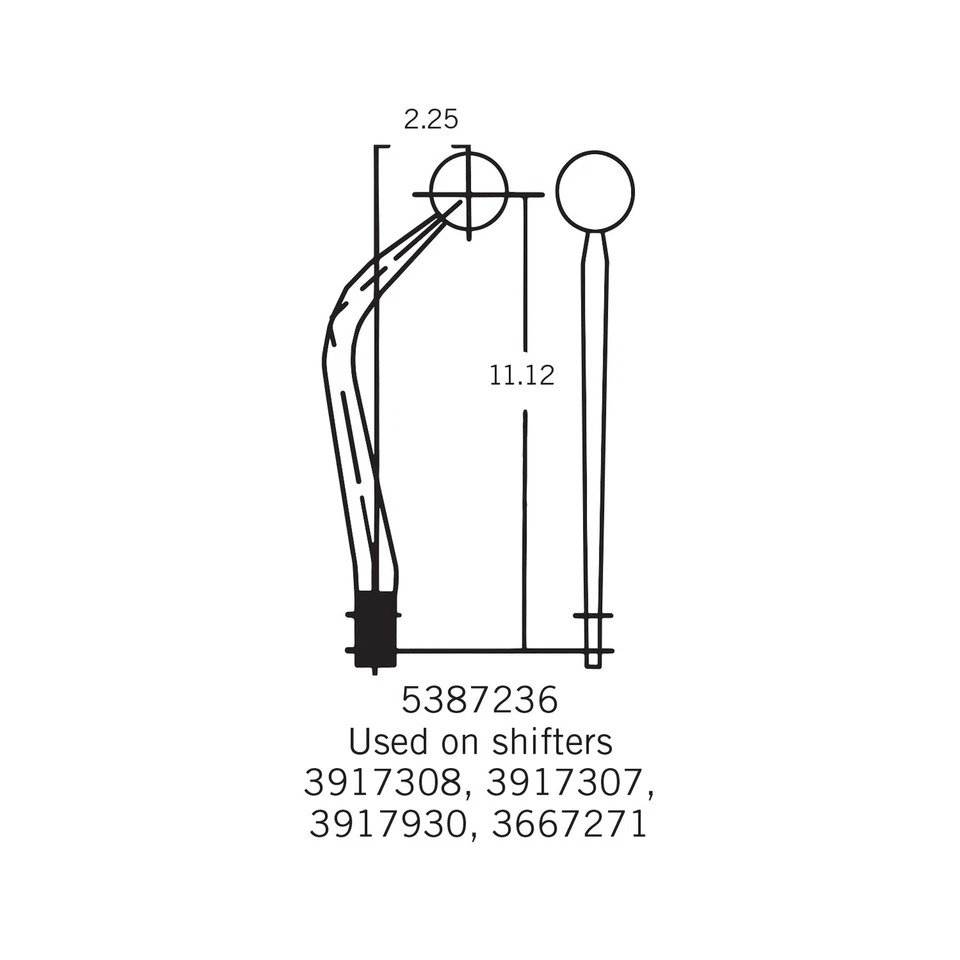 Palanca de cambios manual Hurst 3667271 Mastershift 3 velocidades Foto 3 de 3