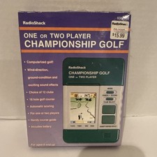 Vintage Radio Shack Two Player Championship Golf Electronic LCD Game New
