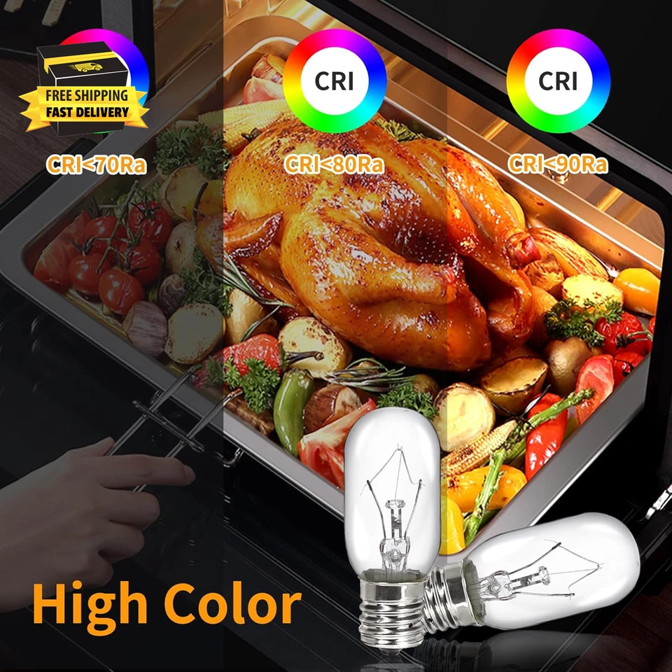 6 Pack Microwave Light Bulb 40 Watt 120V T8 Replacement Light Bulb E17 Standard  - Image 4 of 4